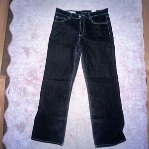 Zara Women's Black Straight Jeans